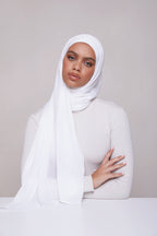 حجاب مودال - أبيض
