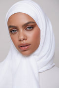 حجاب مودال - أبيض