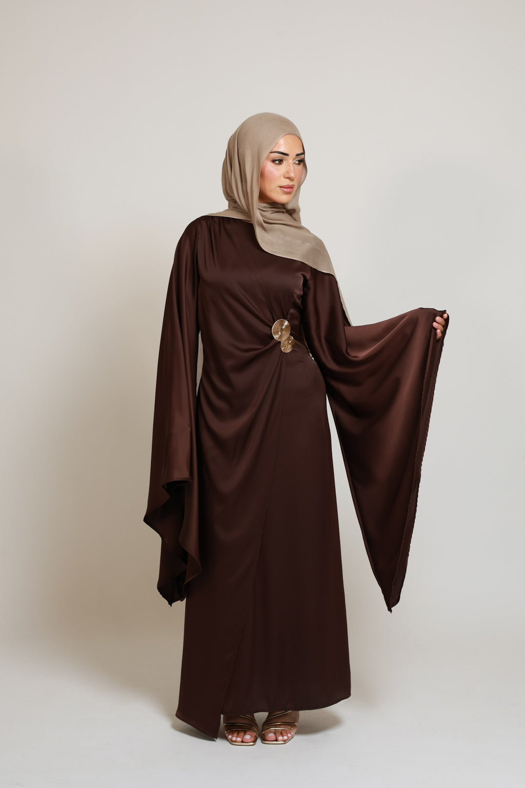 Emma Metallic Ornament Maxi Dress