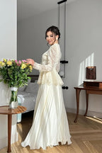 Luxury New Arrival Elegant Long Sleeve Maxi Dress Set