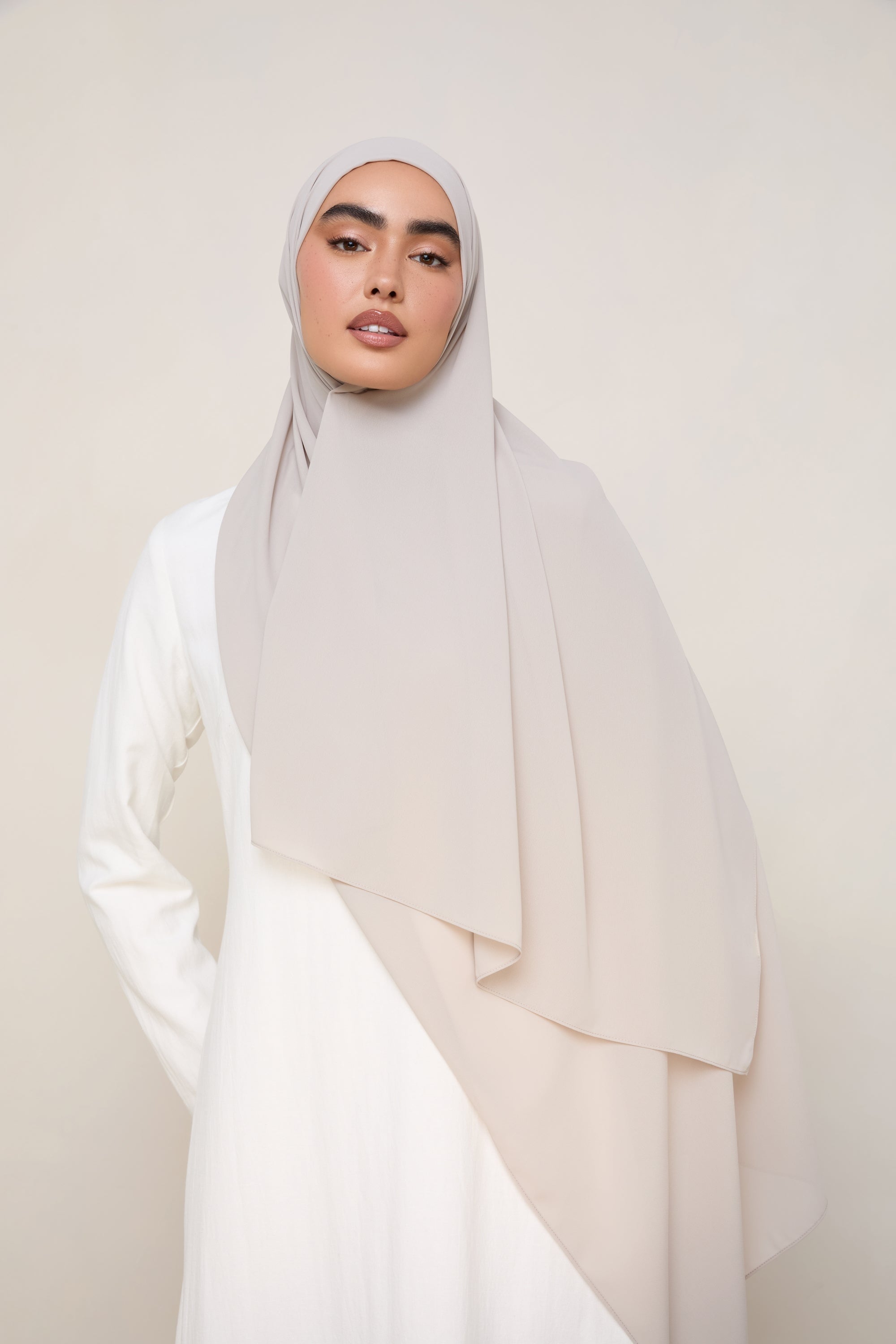 Premium Chiffon Hijab - Cloud