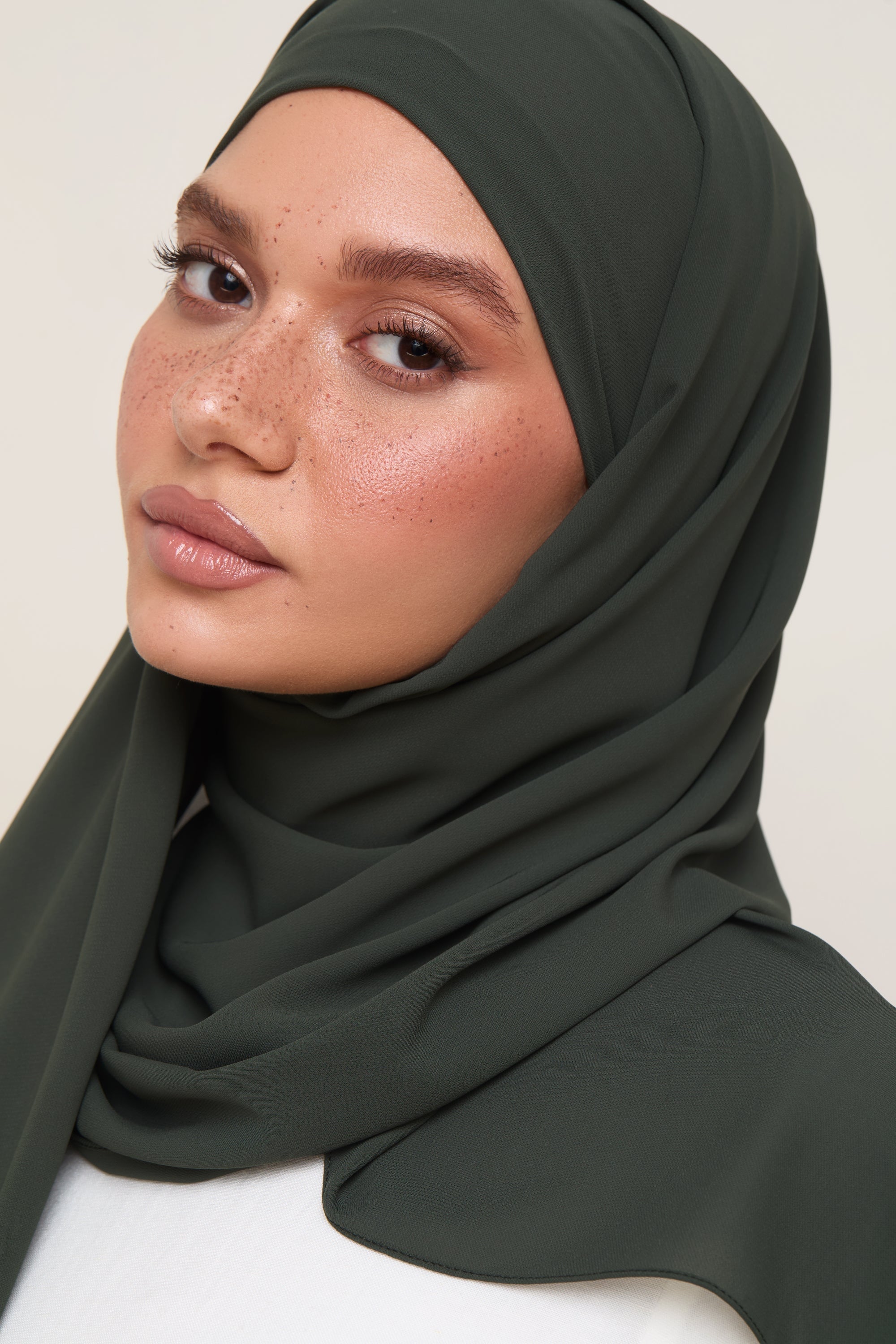 Premium Chiffon Hijab - Dark Ivy