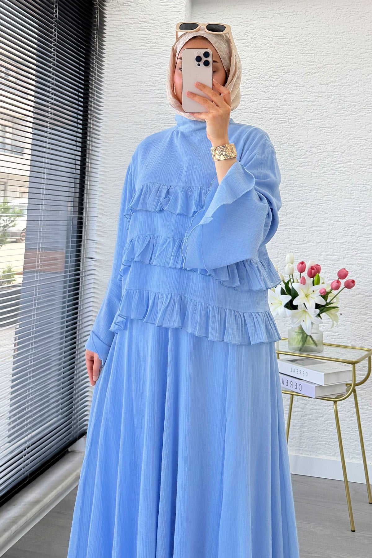 Elena Tiered Ruffled Muslin Coordinated Set