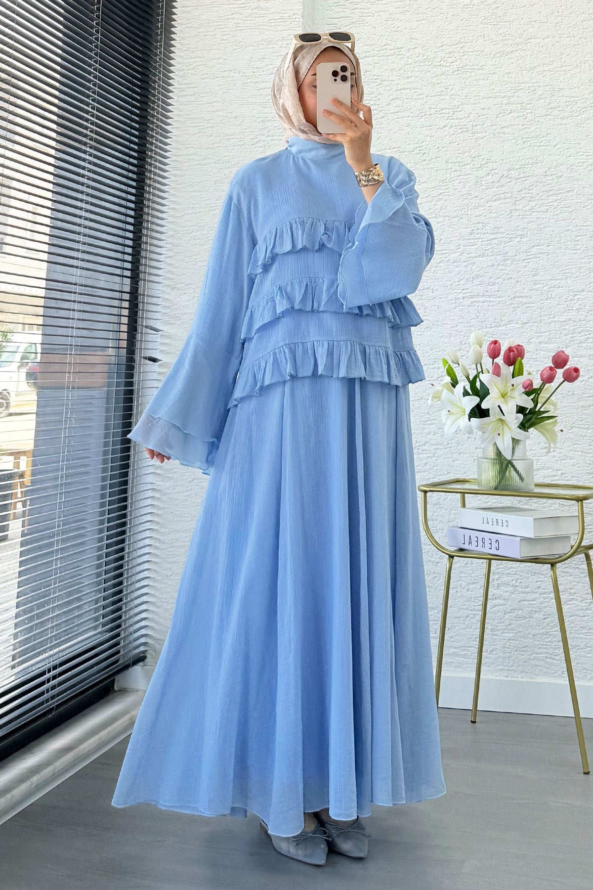 Elena Tiered Ruffled Muslin Coordinated Set