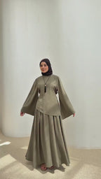 Fiona Asymmetric Hem Skirt Set