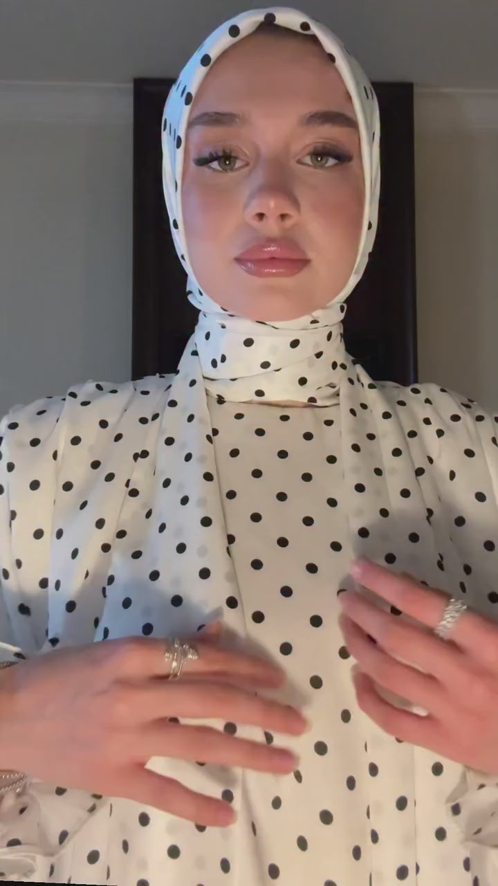 Aria Polka Dot Blouse and Skirt Set