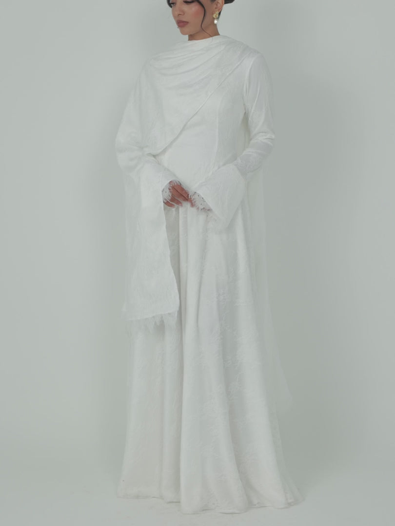 Aisha Lace Wrap Scarf Maxi
