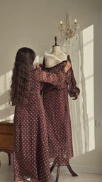Willa Smocked Polka Dot Midi Dress
