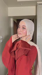 Aisha Draped Waist Flare‑Sleeve Maxi Dress