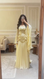 Fara Couture Boned Corset Gown