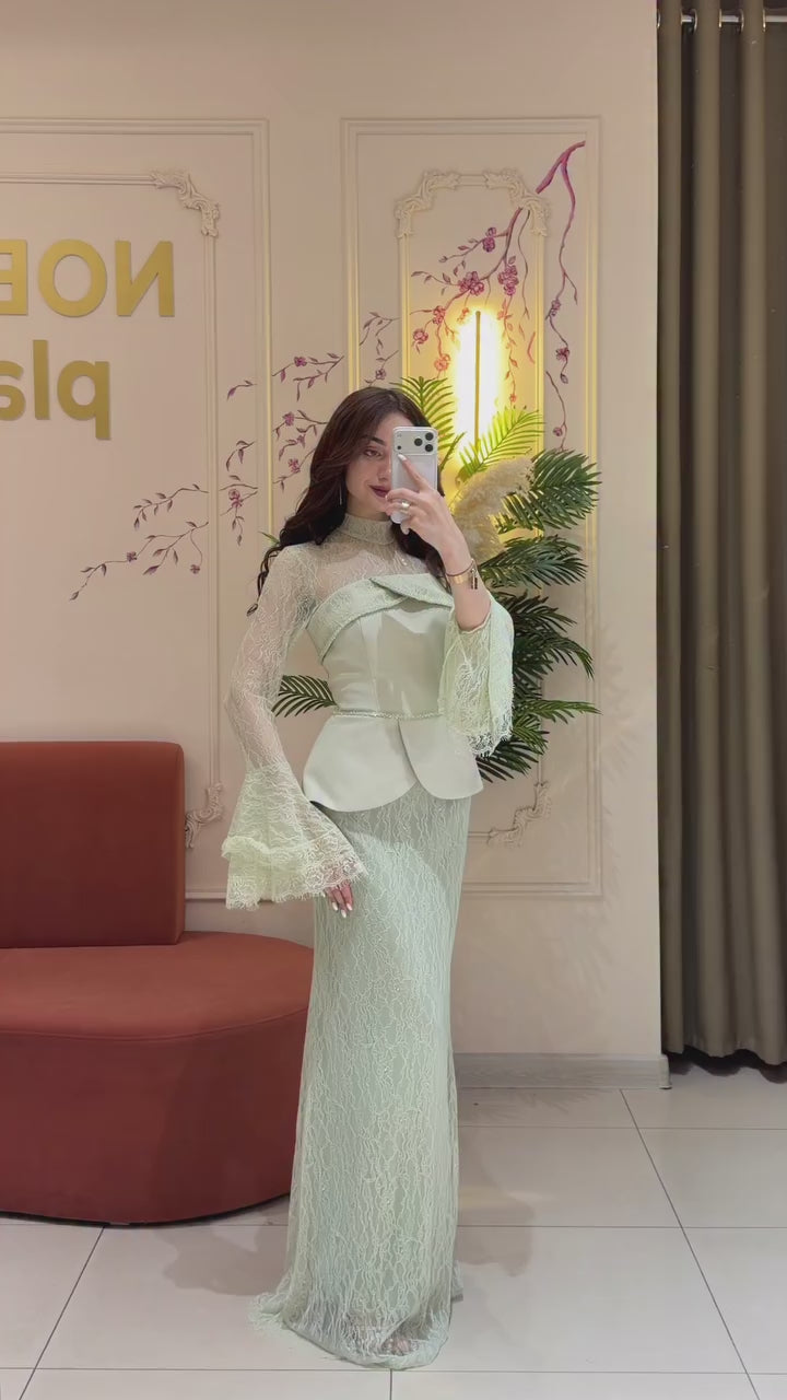 Maren Peplum Lace Mermaid Co-ord