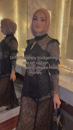 Zara Black Sheer Lace Maxi Bodycon Dress