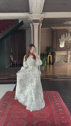 Sara Floral Puff Sleeve Maxi dress