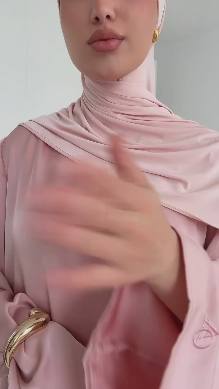 Pleated Hem Wide Sleeve Maxi Dress