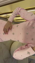 Grace Crystal Butterfly Embellished Maxi