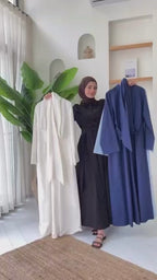 Wrap-Waist Shirt Maxi Dress-DarkBlue