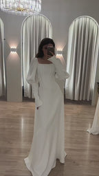 Amara Corset Puff Sleeve Maxi Gown