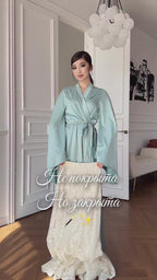 Aisha Floral Lace Peplum Skirt Co-ord
