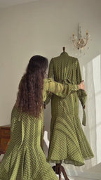 Elowen Polka Dot Tie Waist Maxi