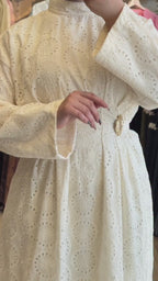 Maya Eyelet Embroidered Maxi Dress