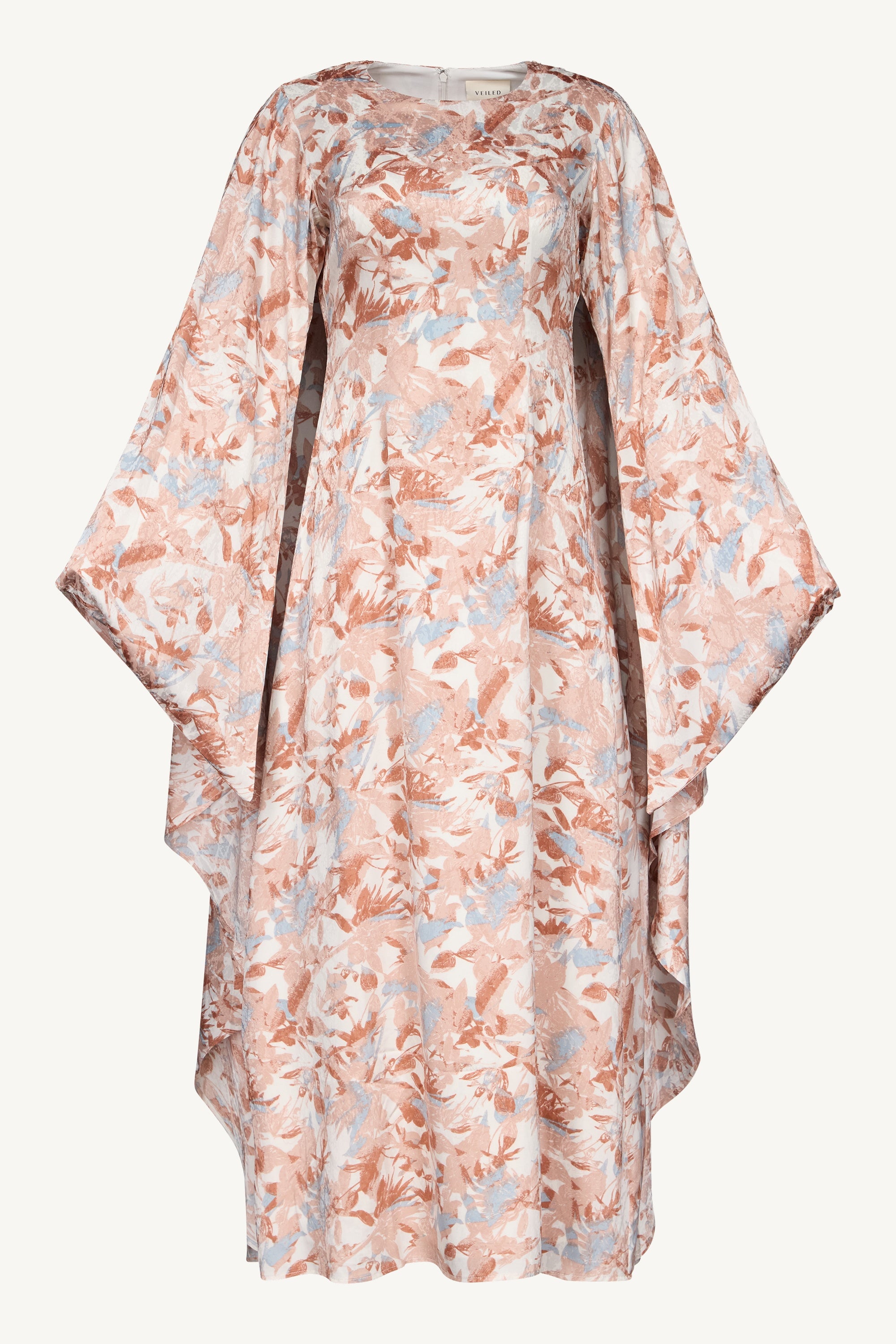 Printed Kaftan Maxi Dress - Pink