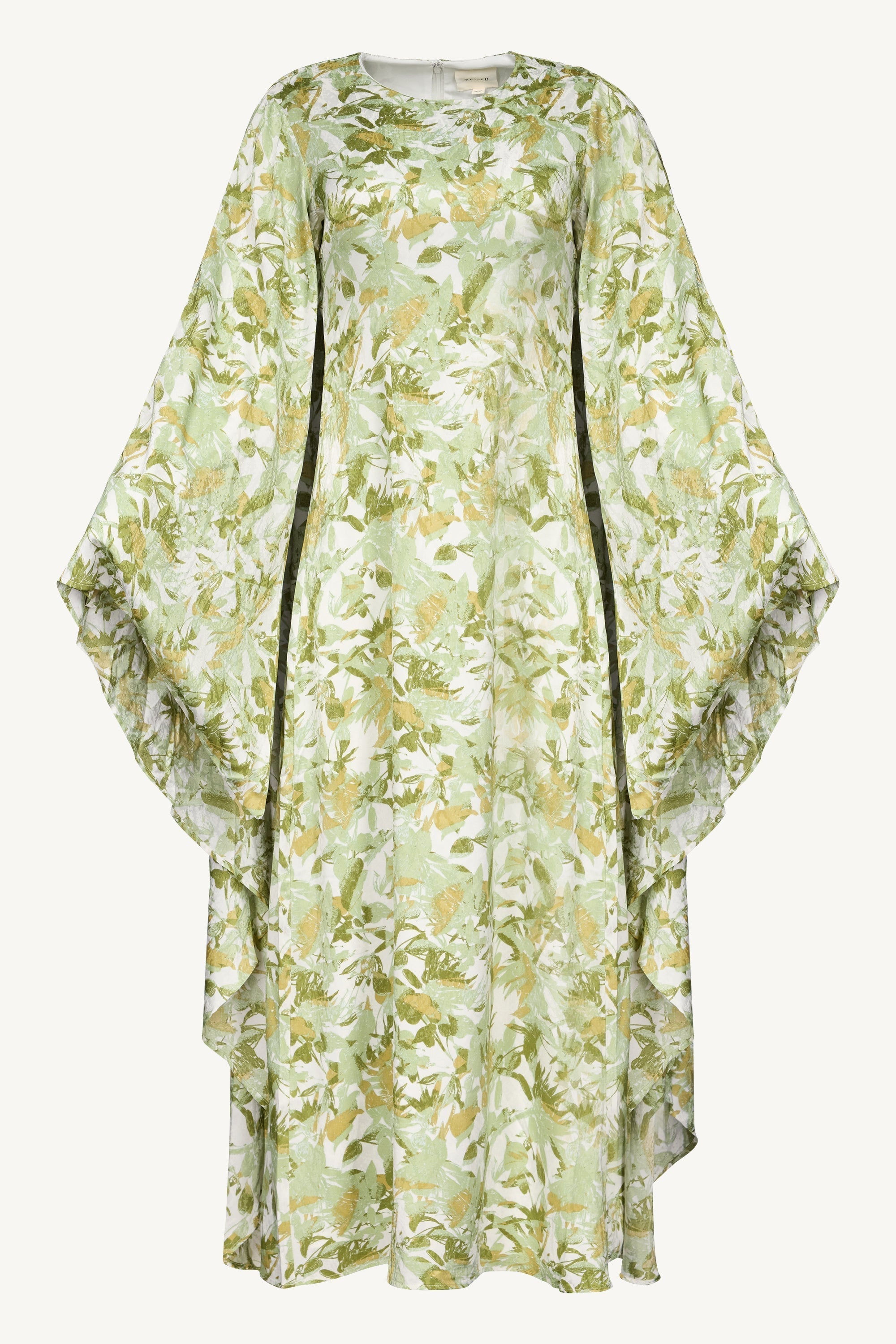 Printed Kaftan Maxi Dress - Sage