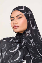 حجاب مودال مطبوع - شعاع سماوي