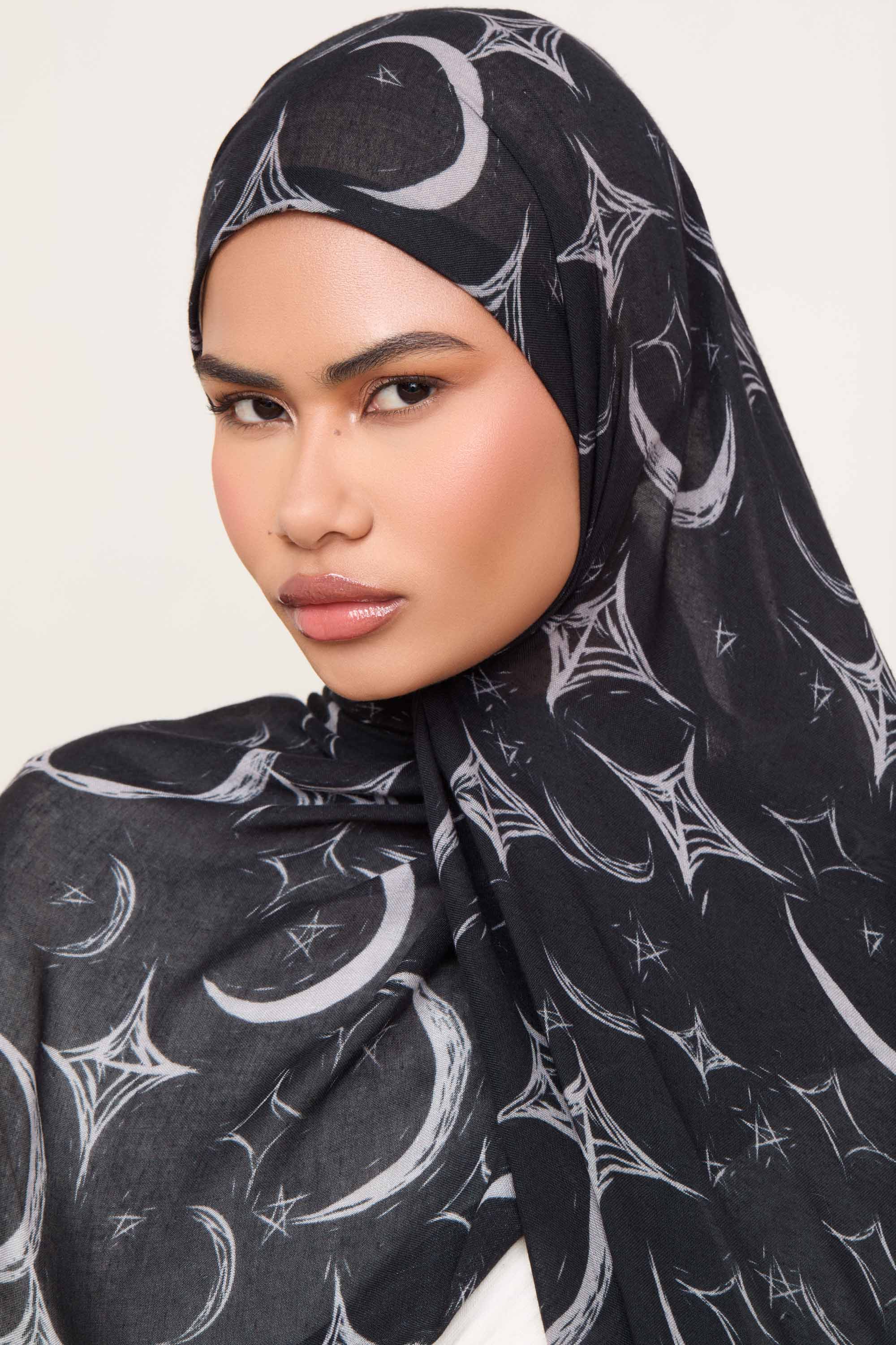 Printed Modal Hijab - Celestial Beam