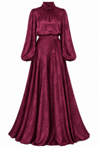 Amara Jacquard Turtleneck Maxi Dress