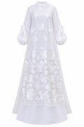 Rahma Appliqué Balloon‑Sleeve Maxi Dress