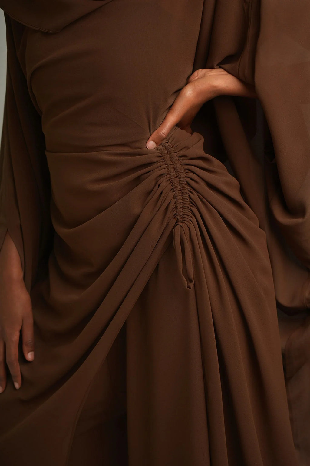SERENA RUCHED WAIST WIDE‑LEG PANT OUTFIT
