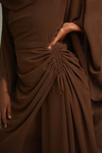 SERENA RUCHED WAIST WIDE‑LEG PANT OUTFIT