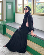 Zehra Tiered Belted Maxi Dress