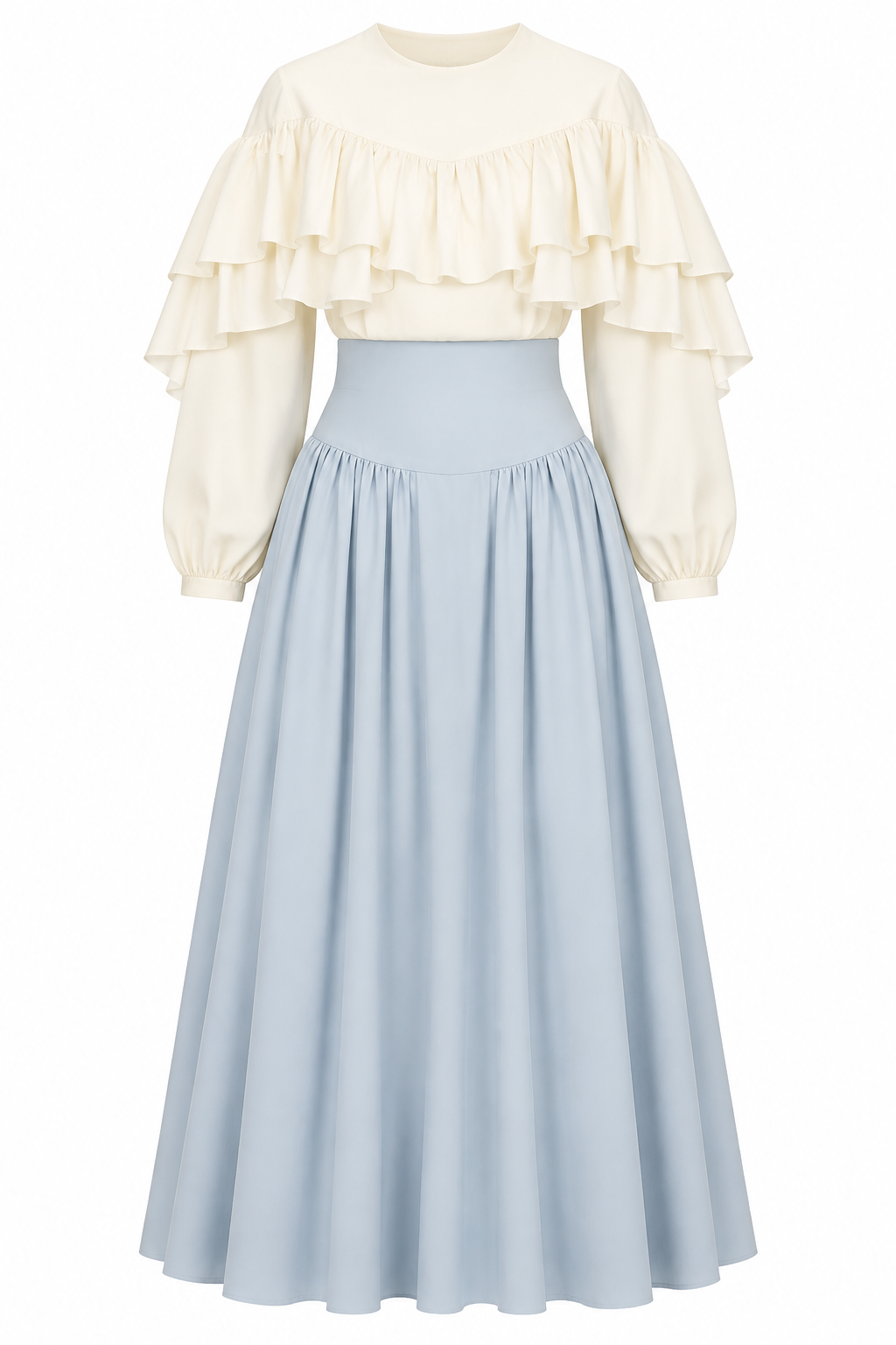 Maya Ruffle Layered Two‑Piece Set