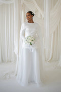 Hana Cape Overlay Chiffon Two Piece Set
