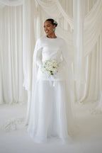 Hana Cape Overlay Chiffon Two Piece Set