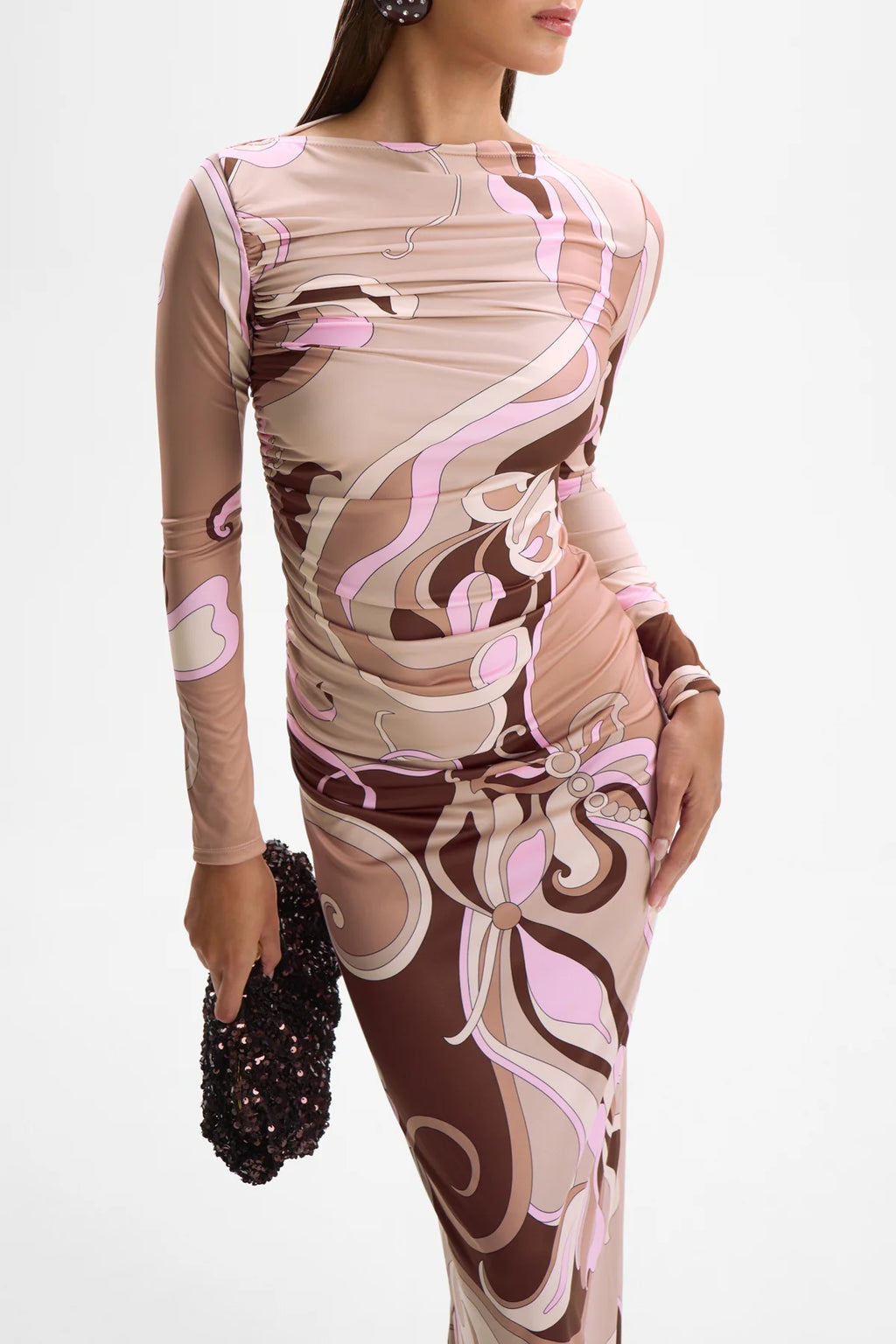 Empress Maxi Dress - Deco Mocha