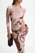 Empress Maxi Dress - Deco Mocha