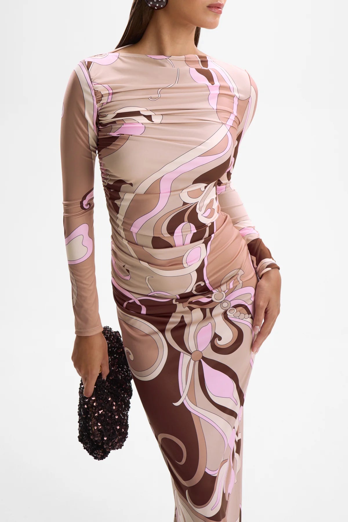 Empress Maxi Dress - Deco Mocha