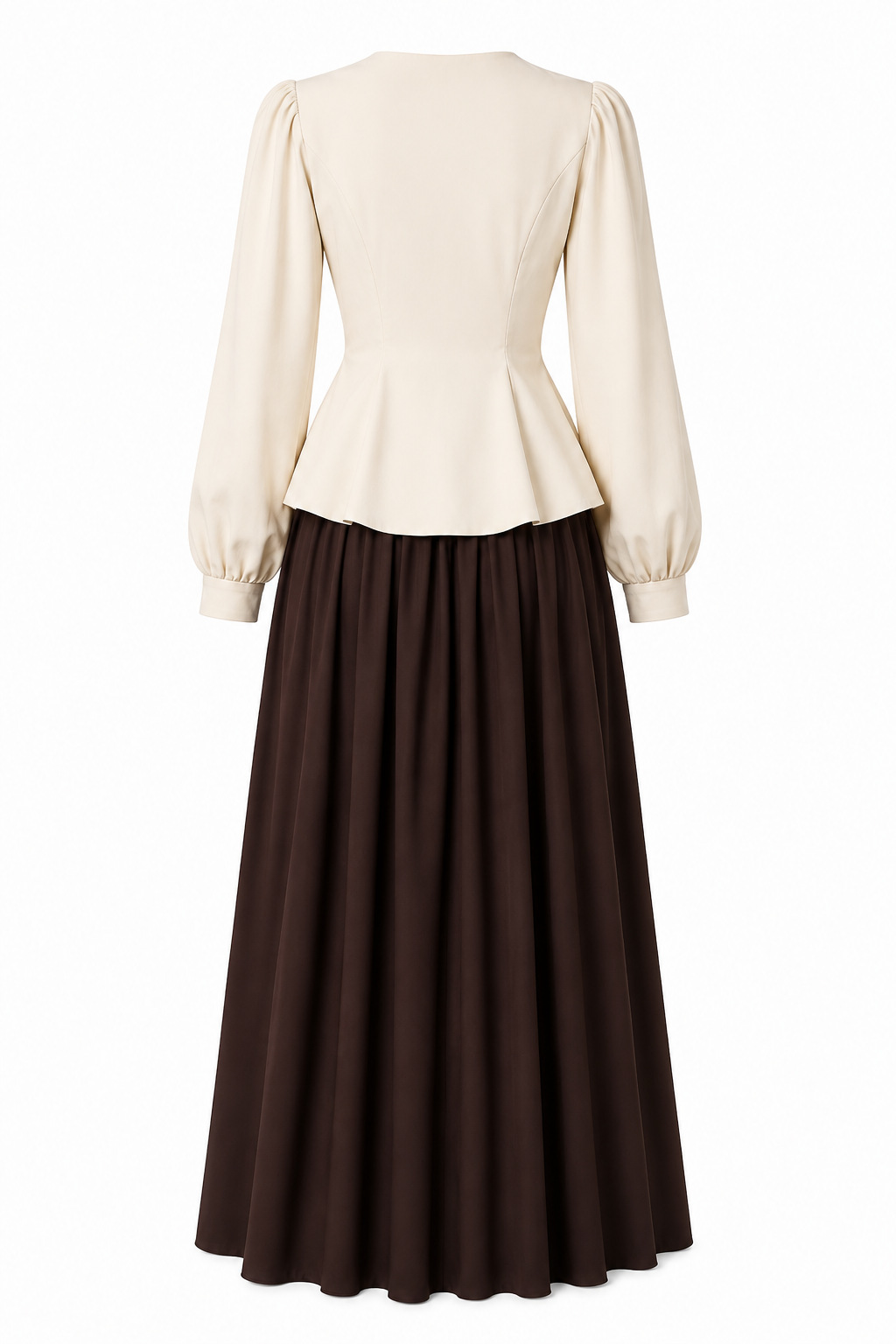 Rania Peplum Top Long Skirt Set