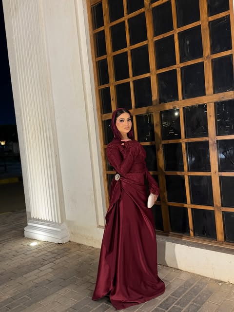 Noura Lace Hooded Satin Maxi Outfit