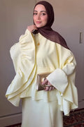 Samira Ruffle Flare Sleeve Two‑Piece Set