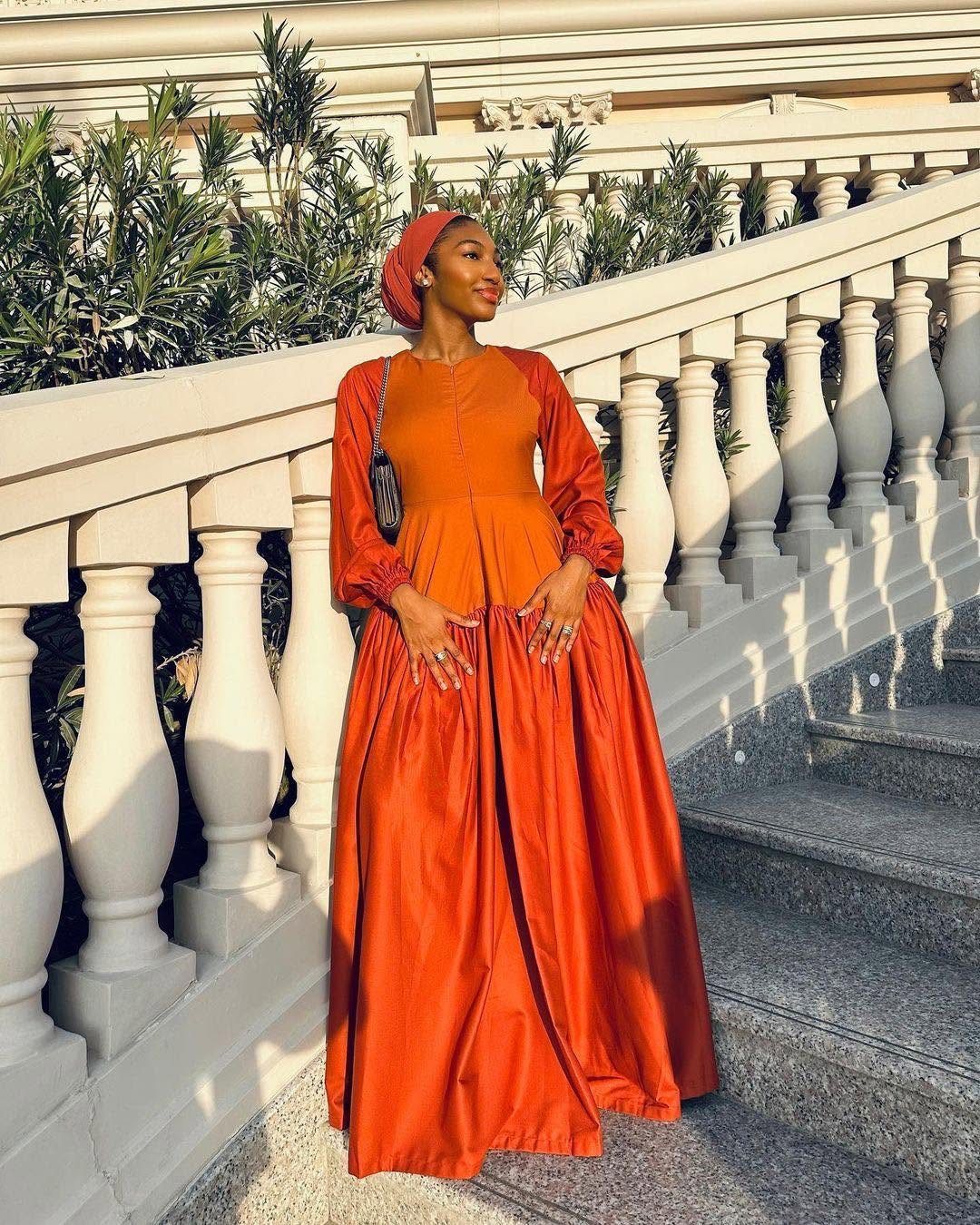 Mariam Color‑Block Raglan Sleeve Maxi Dress