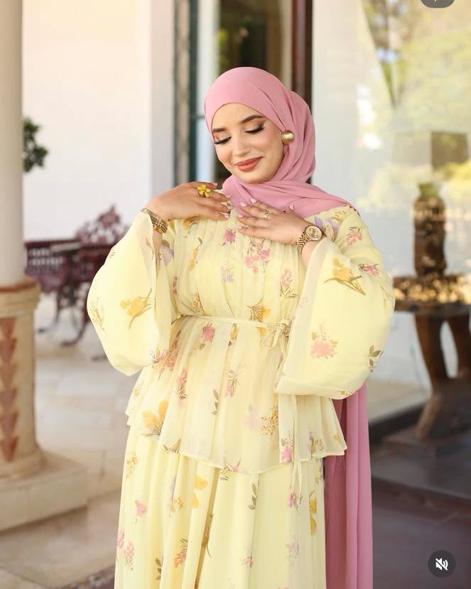 Zahra Tiered Floral Two‑Piece Outfit