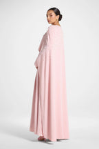 Amira Beaded Cape Overlay Maxi Dress