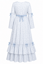 Amara Floral Ruffled Tiered Modest Maxi Dress