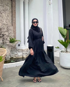 Zehra Tiered Belted Maxi Dress