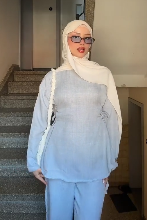 Zehra Side‑Tie Co‑ord Pant Set
