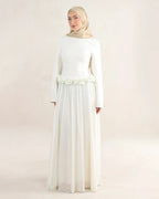 Amaya Flowerfall Gown | Ivory