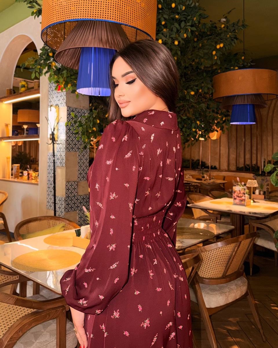 Rania Collared Ditsy‑Floral Button Maxi Dress
